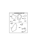 Gasket Set - Engine Diagram and Parts List for 118436-0115-B1  Briggs and Stratton Engine